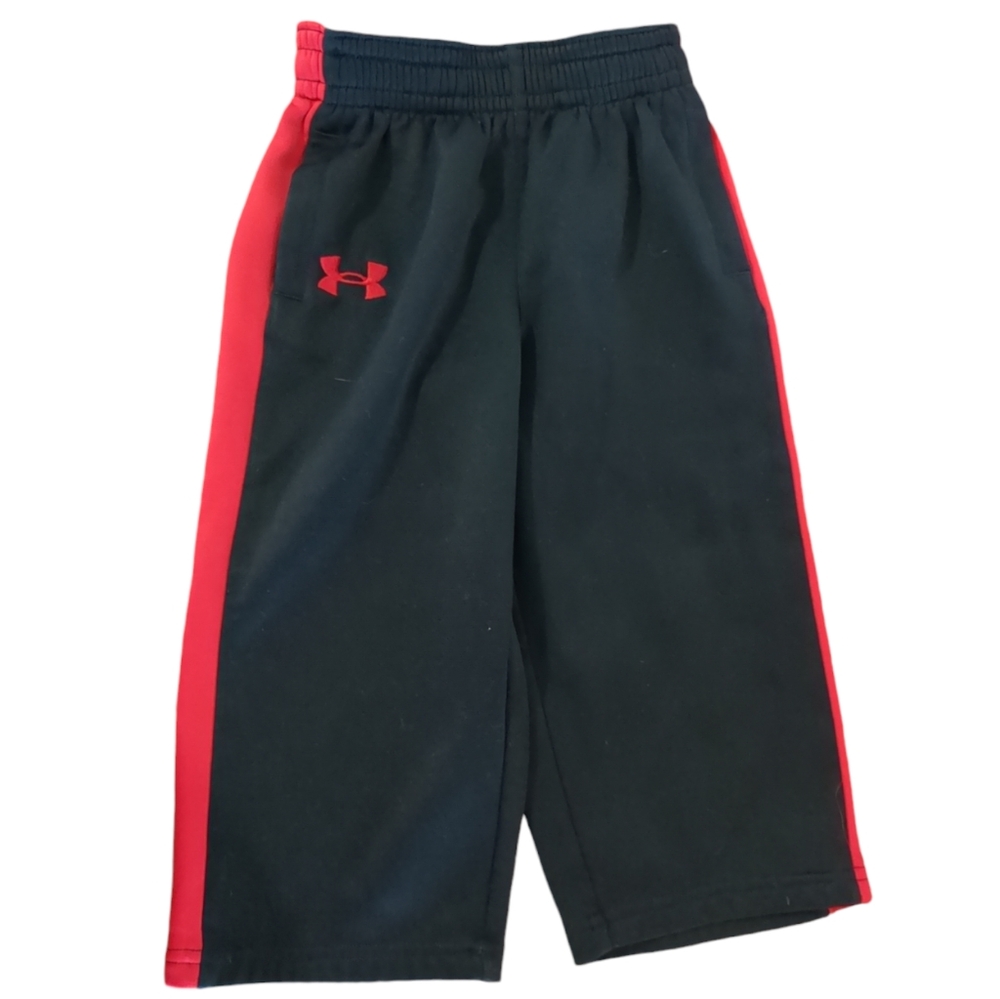 UNDER ARMOUR Black and Red Sweatpants